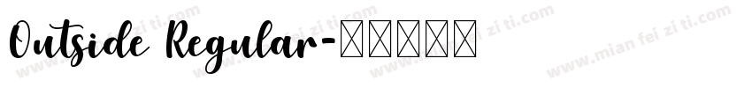 Outside Regular字体转换